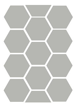 Stickyfront Silver honeycombs