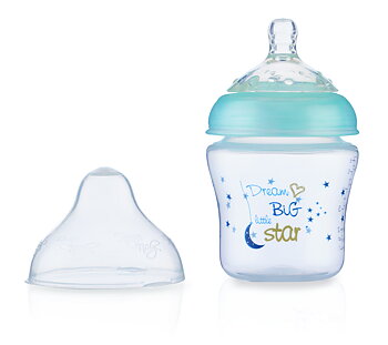 Nûby Nappflaska Little Moments 180 ml 0m+ Blue