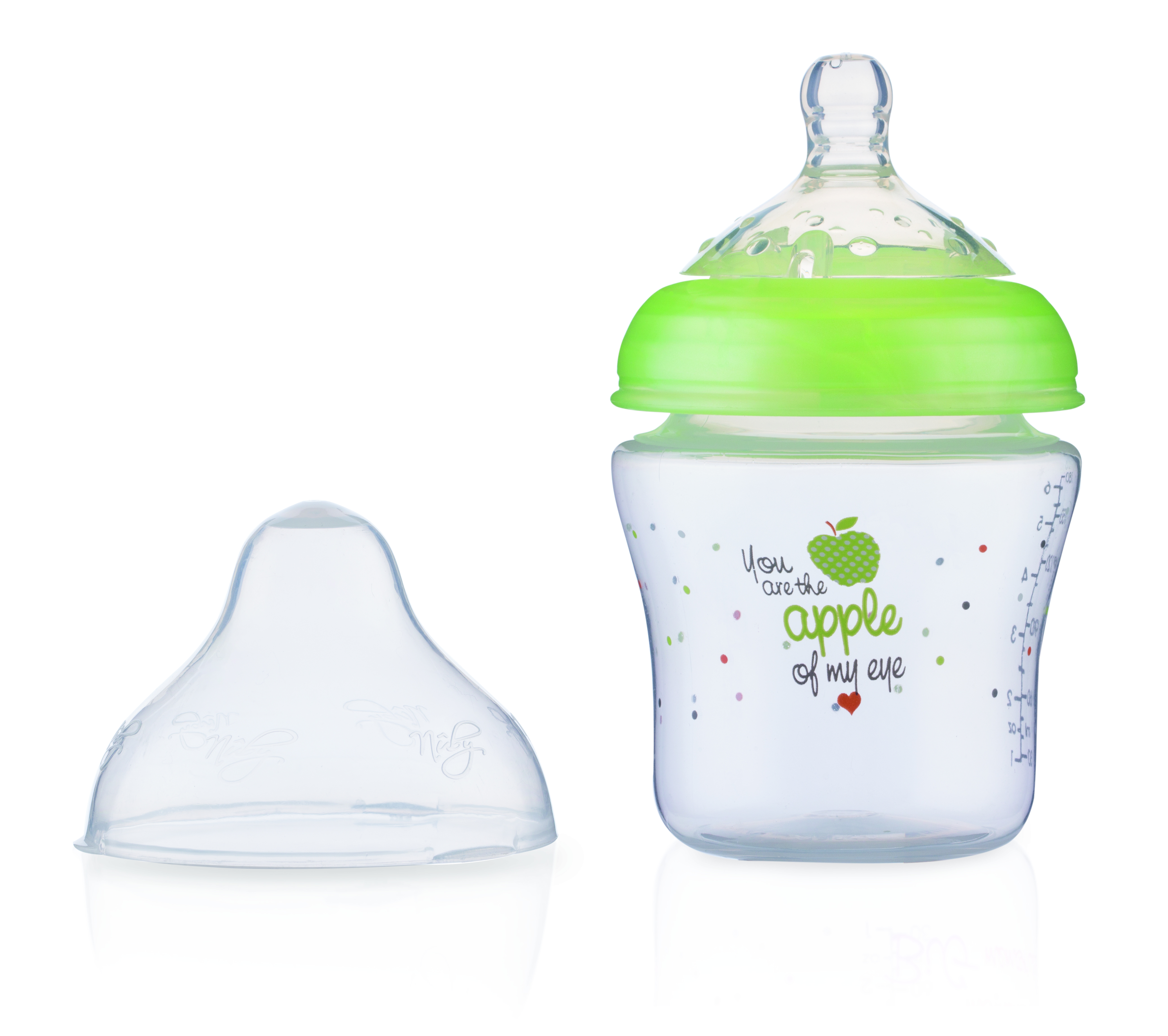 Nûby Nappflaska Little Moments 180 ml 0m+ Green