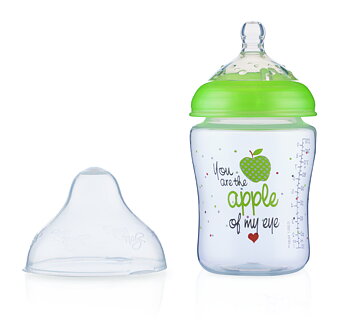 Nûby Nappflaska Little Moments 270ml 0m+ Green