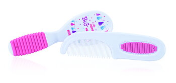 Nûby LM Comb&Brush set Pink 3m+