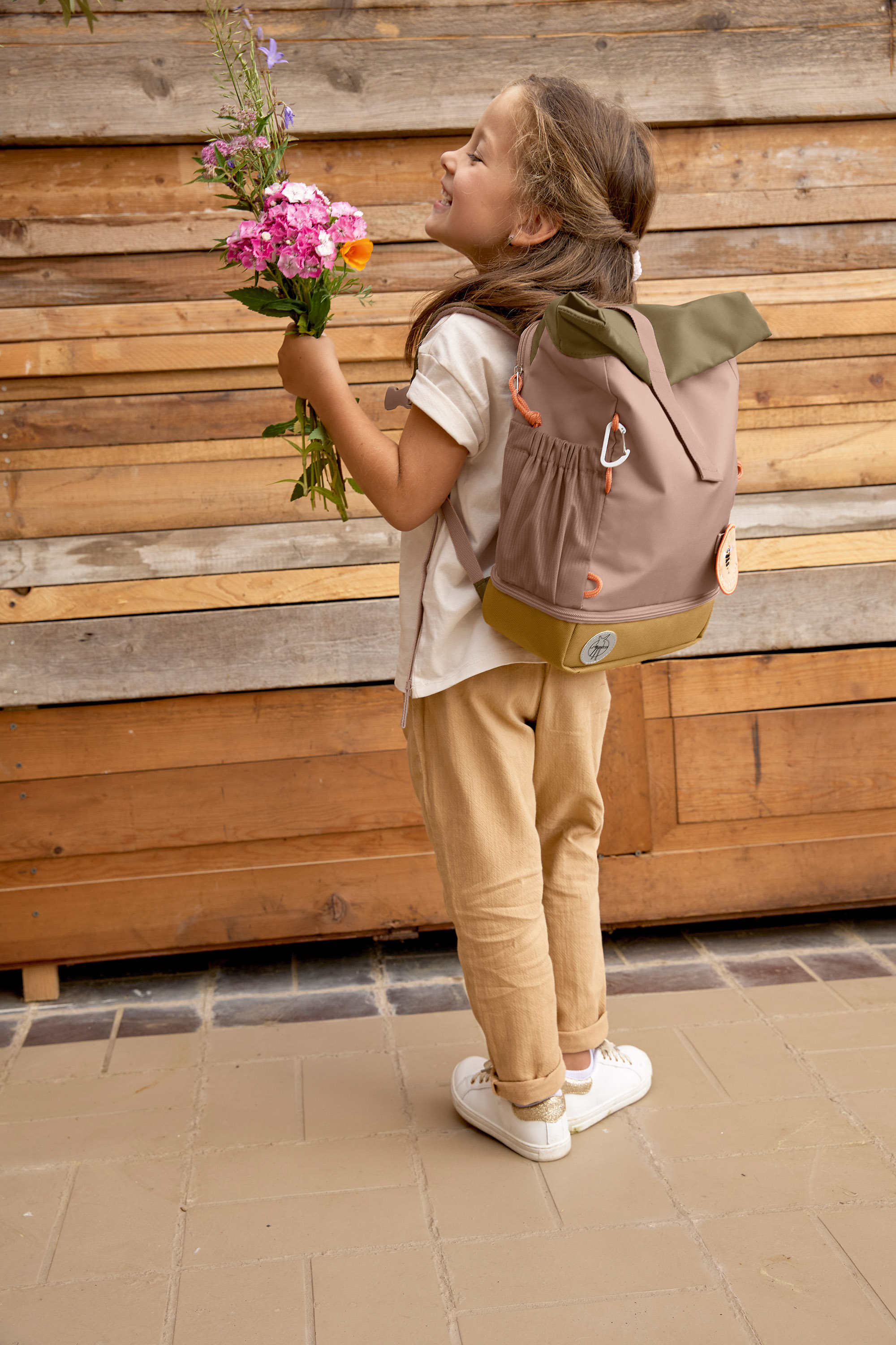 Lässig Mini Rolltop Backpack Nature hazelnut - 7