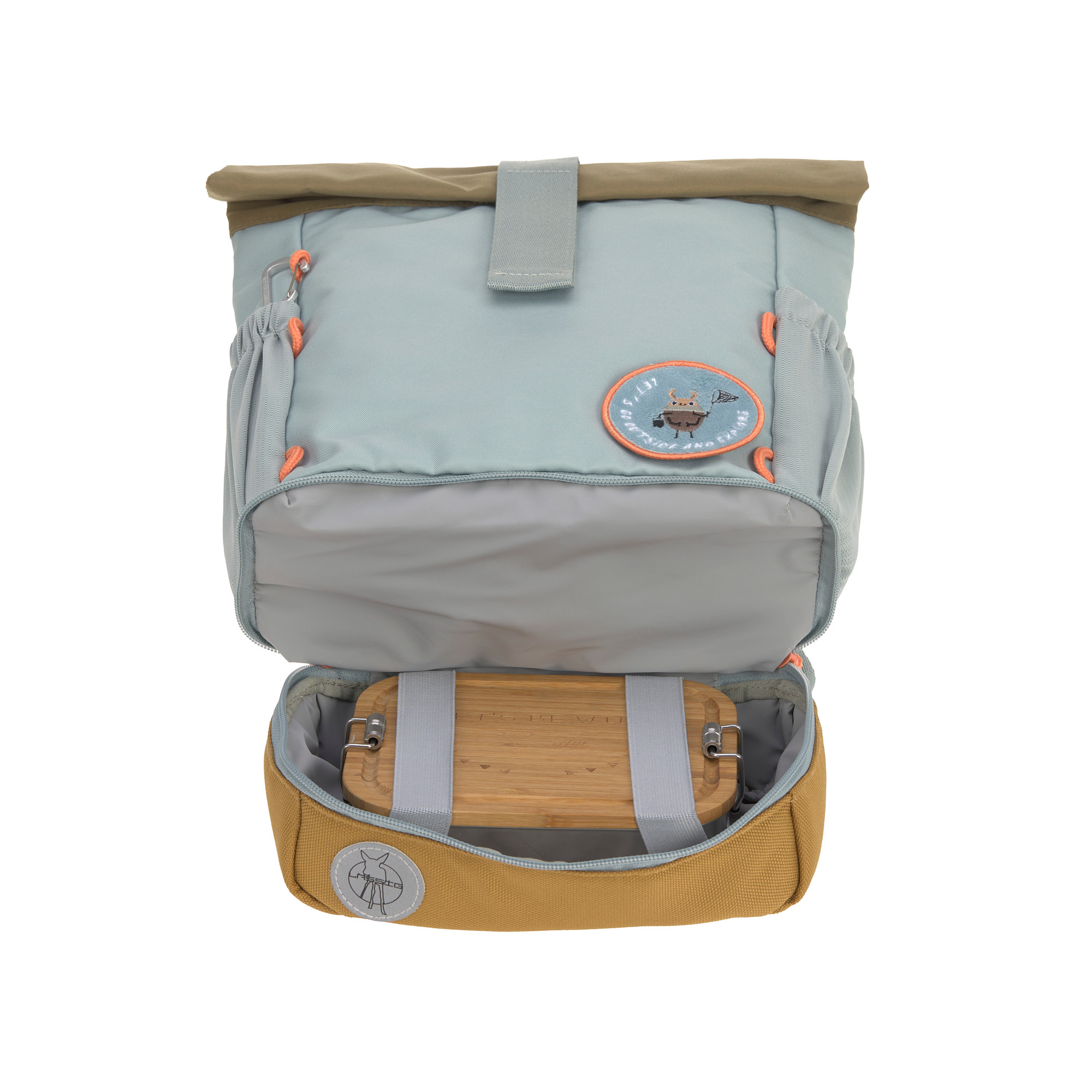 Lässig Mini Rolltop Backpack Nature light blue - 6