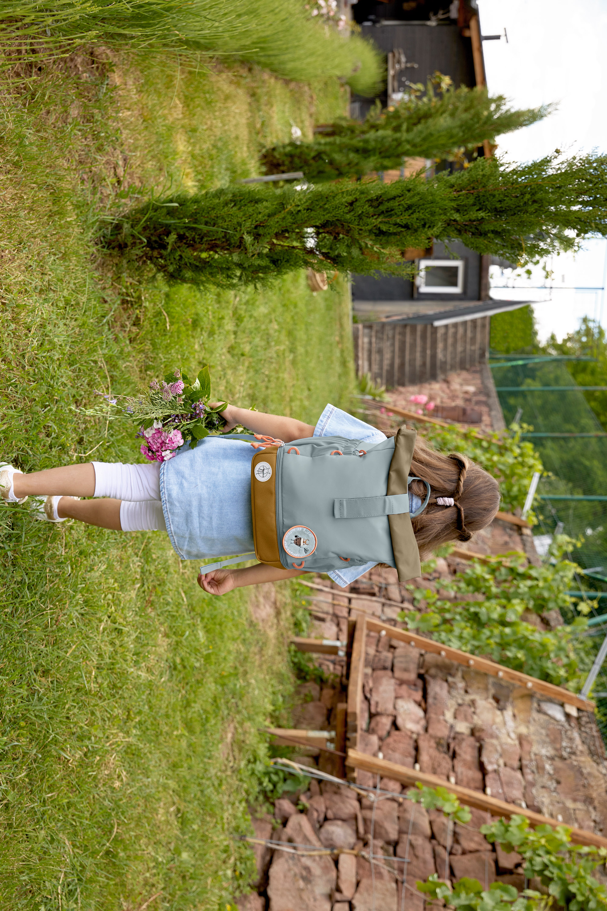 Lässig Mini Rolltop Backpack Nature light blue - 11