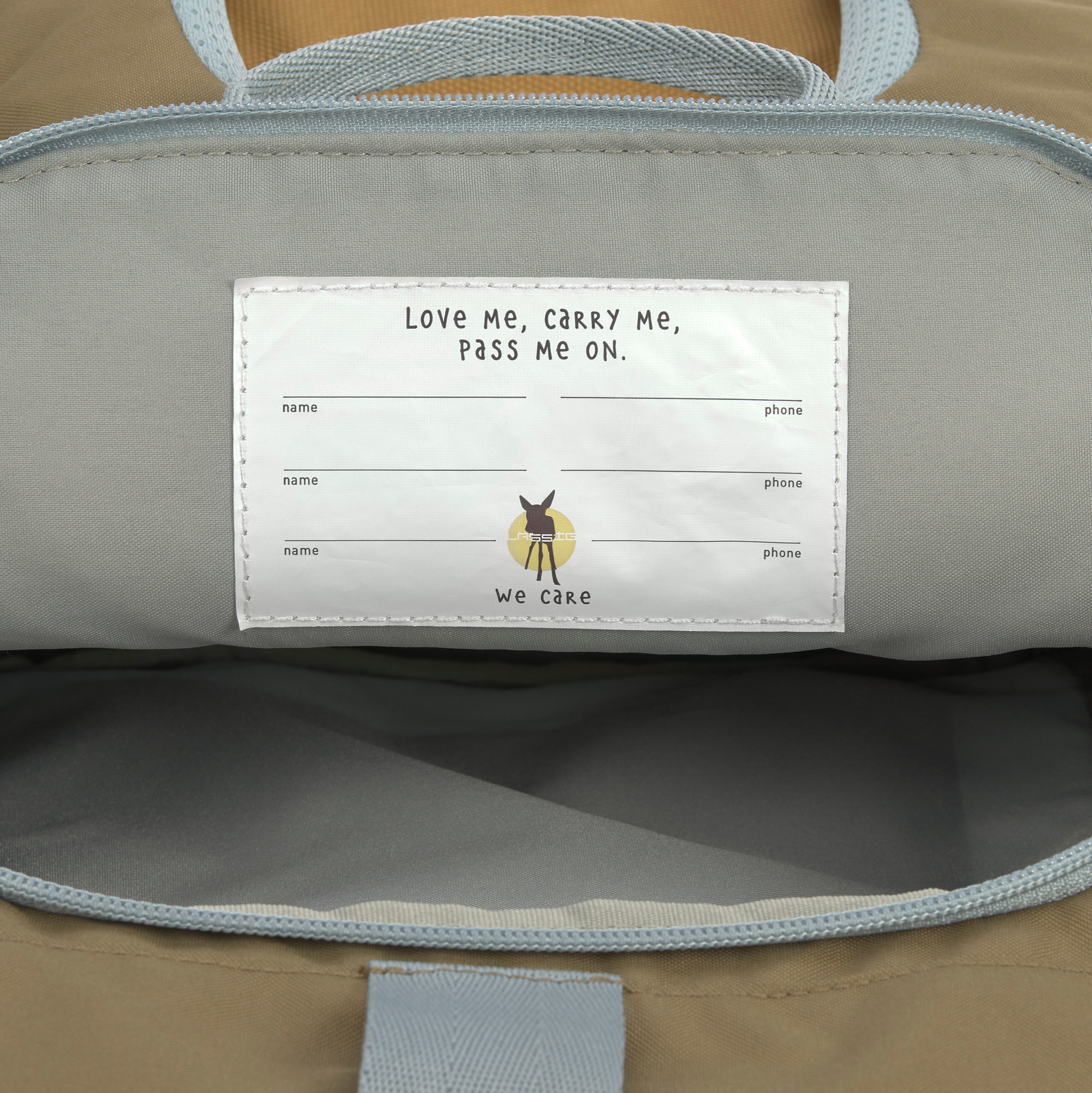 Lässig Mini Rolltop Backpack Nature light blue - 16