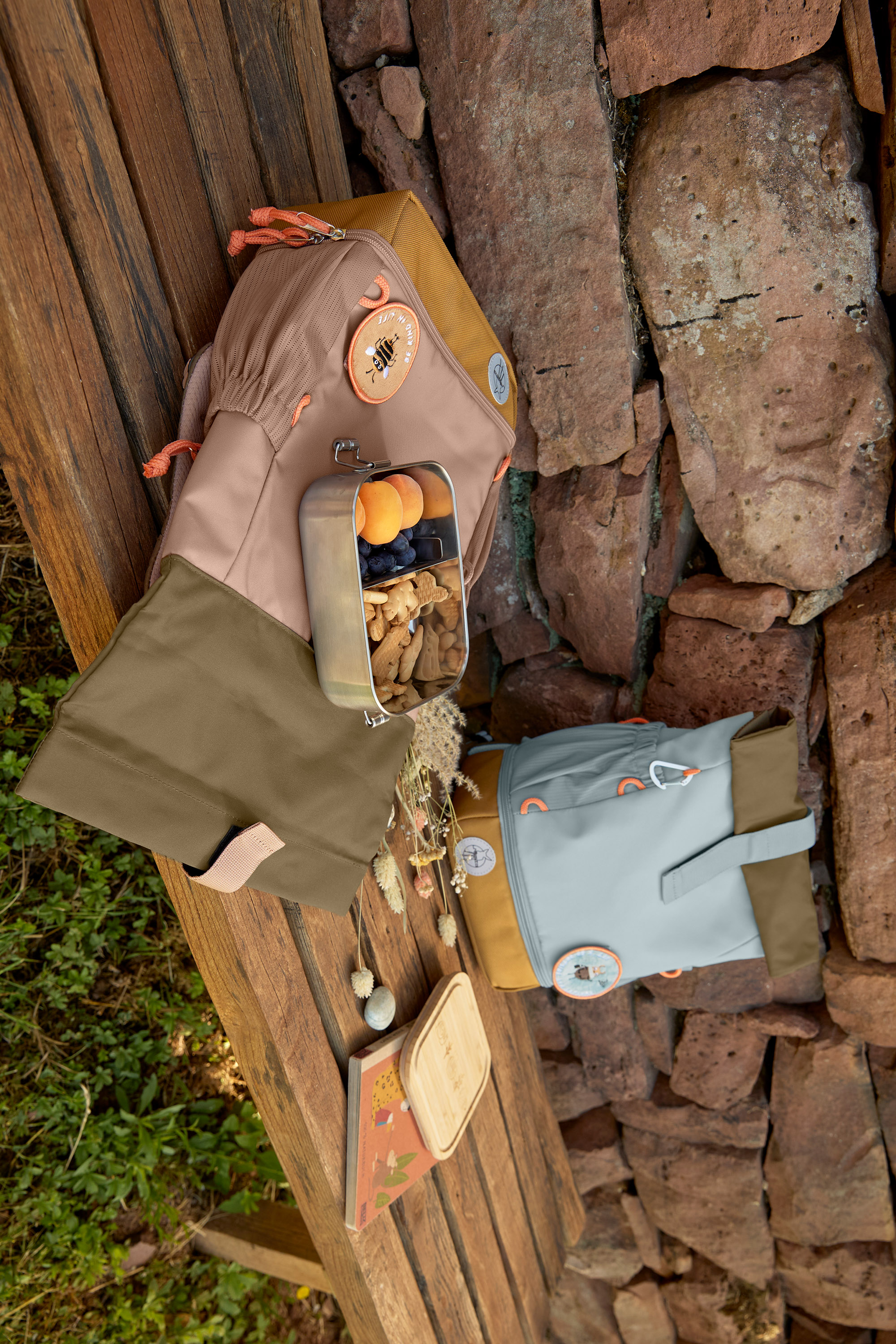 Lässig Mini Rolltop Backpack Nature light blue - 2