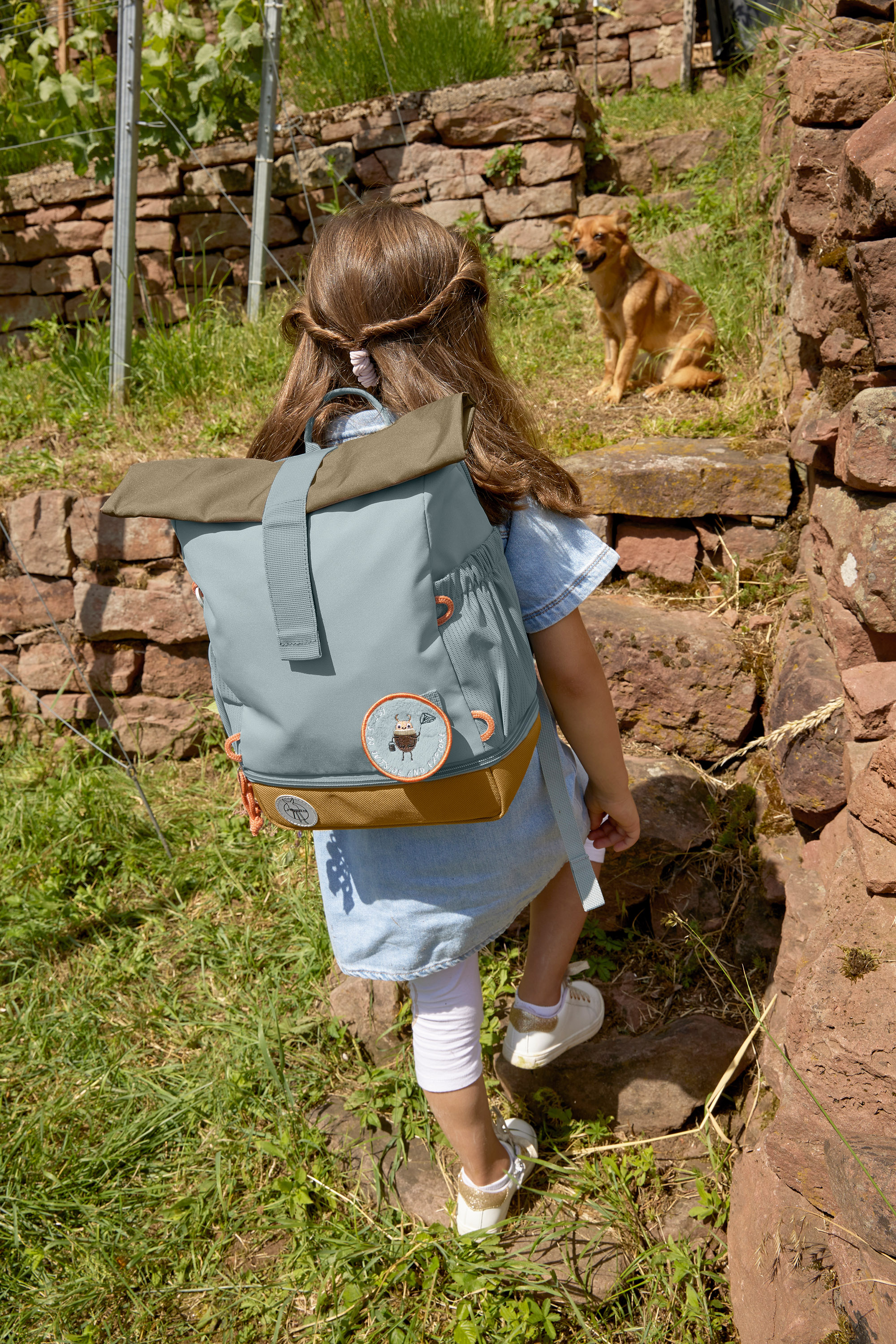 Lässig Mini Rolltop Backpack Nature light blue - 10