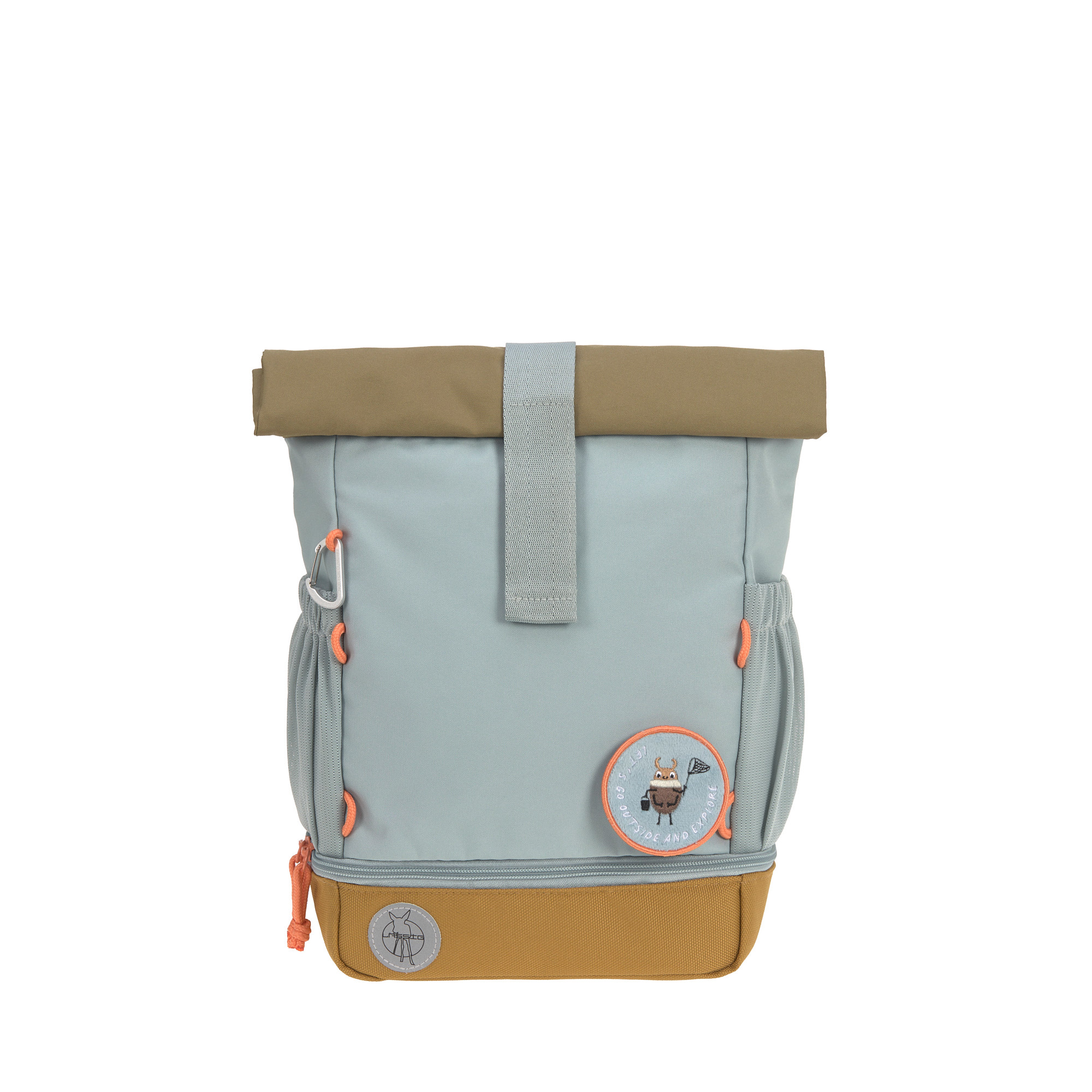 Lässig Mini Rolltop Backpack Nature light blue