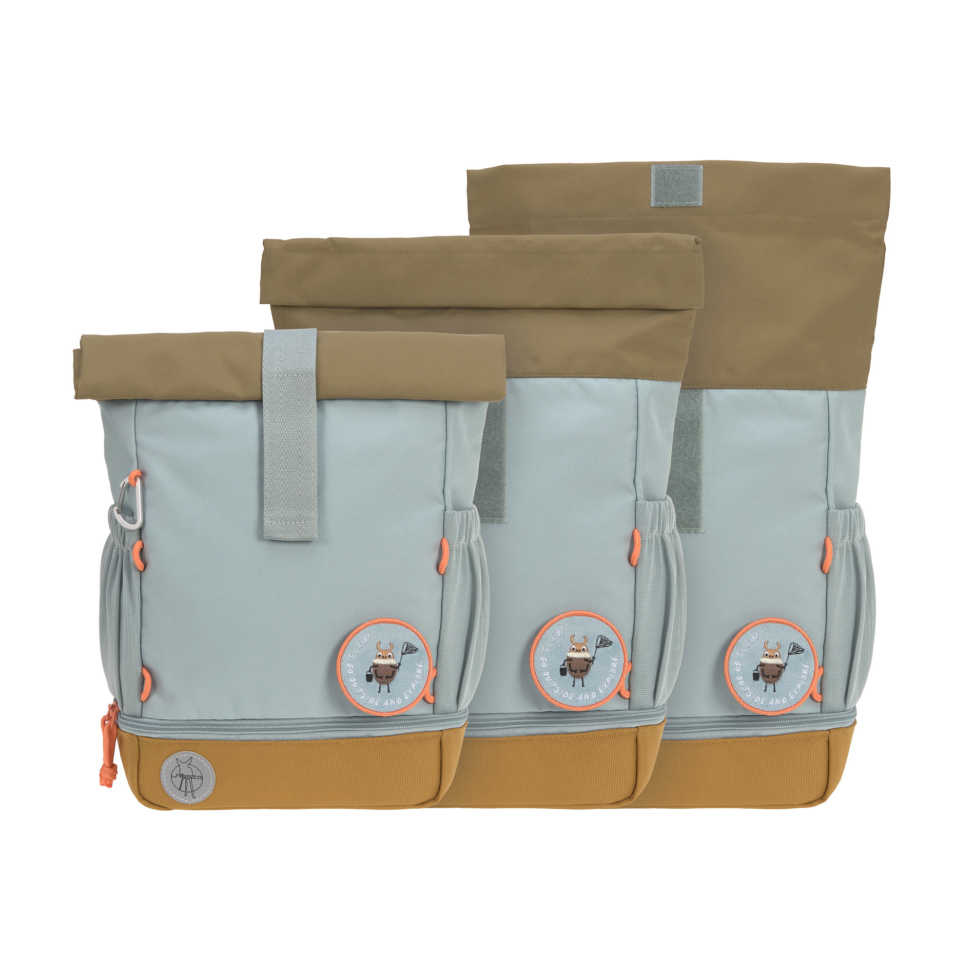Lässig Mini Rolltop Backpack Nature light blue - 14
