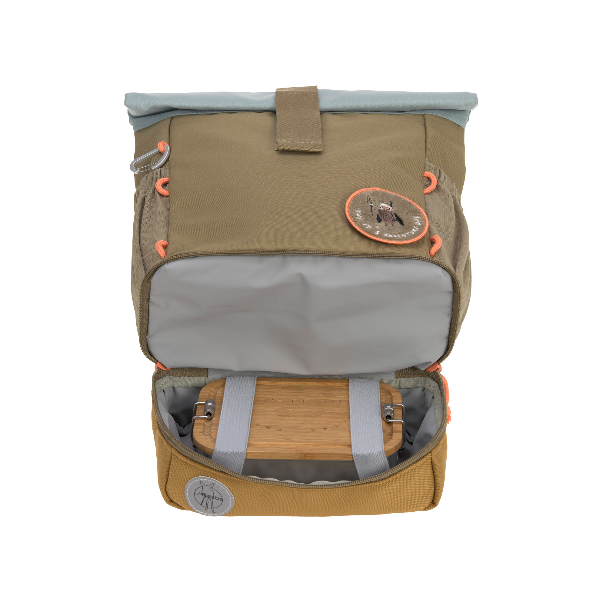 Lässig Mini Rolltop Backpack Nature olive - 6