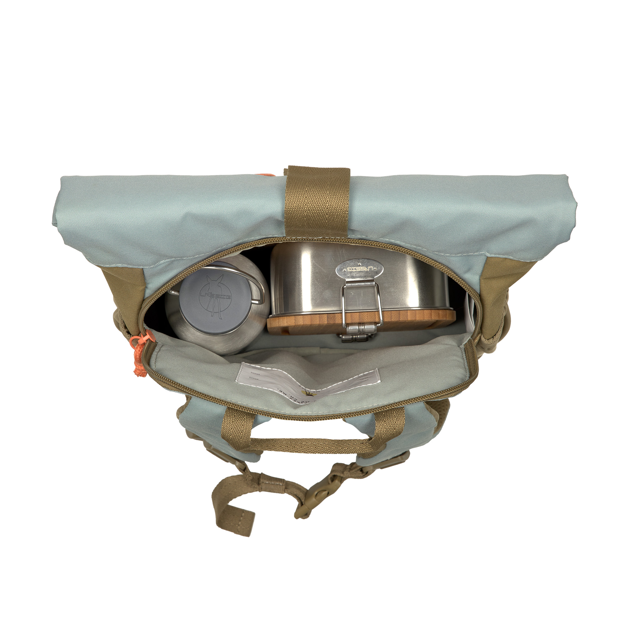 Lässig Mini Rolltop Backpack Nature olive - 5