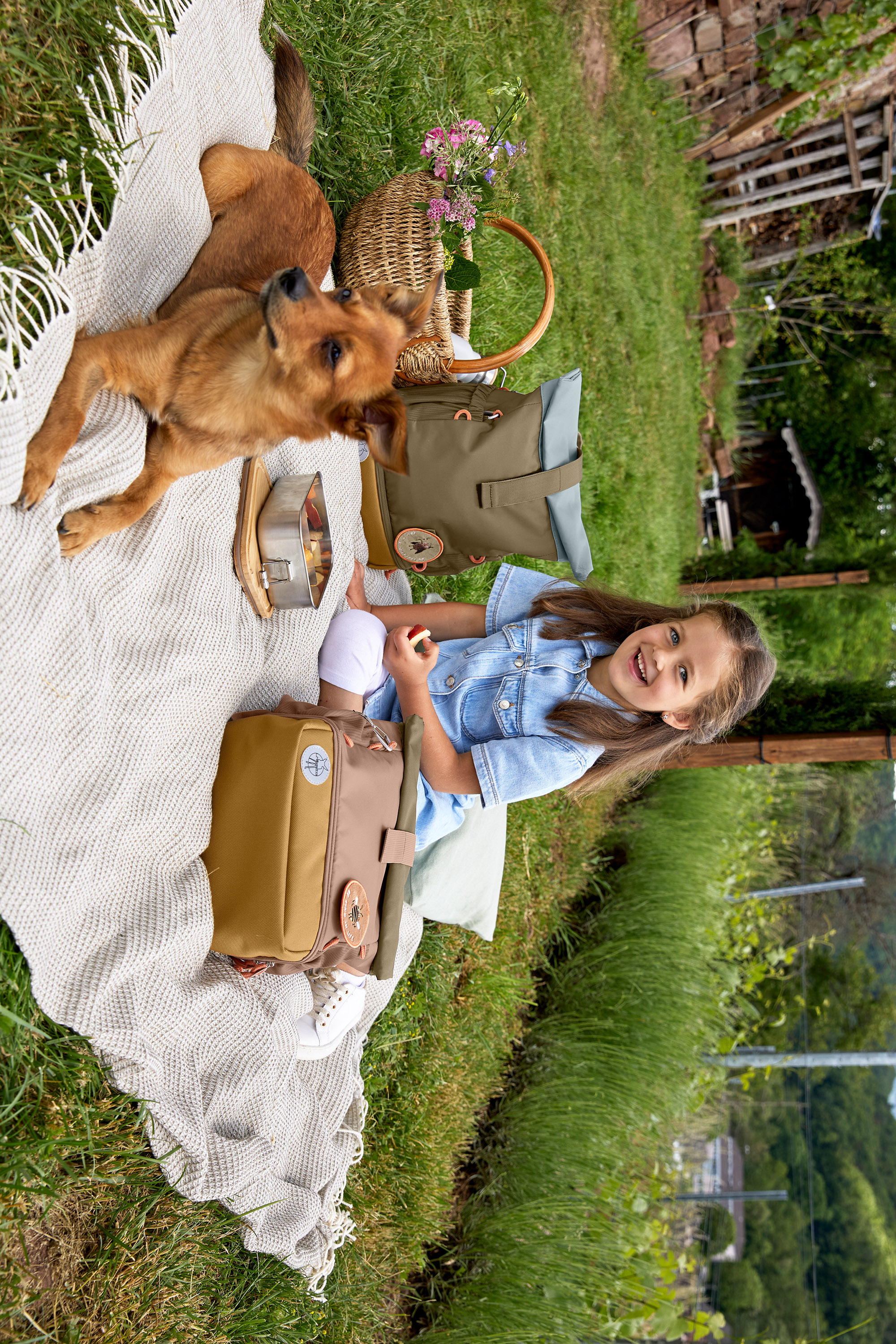 Lässig Mini Rolltop Backpack Nature olive - 12
