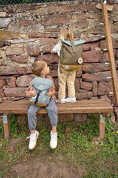Lässig Mini Rolltop Backpack Nature olive