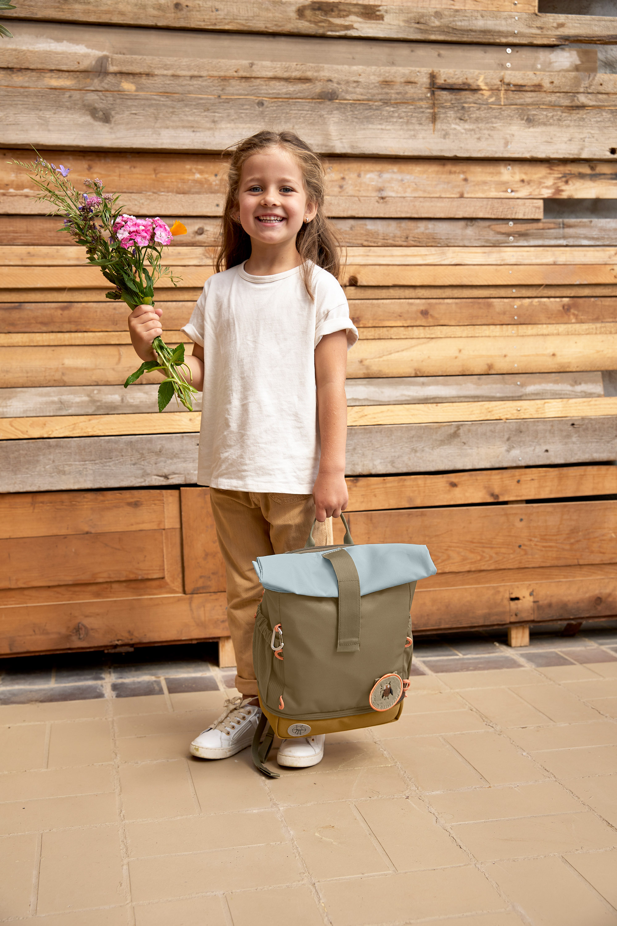 Lässig Mini Rolltop Backpack Nature olive - 13