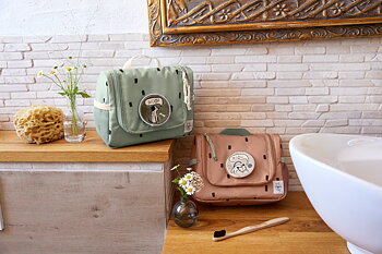Lässig Mini Washbag Happy Prints caramel