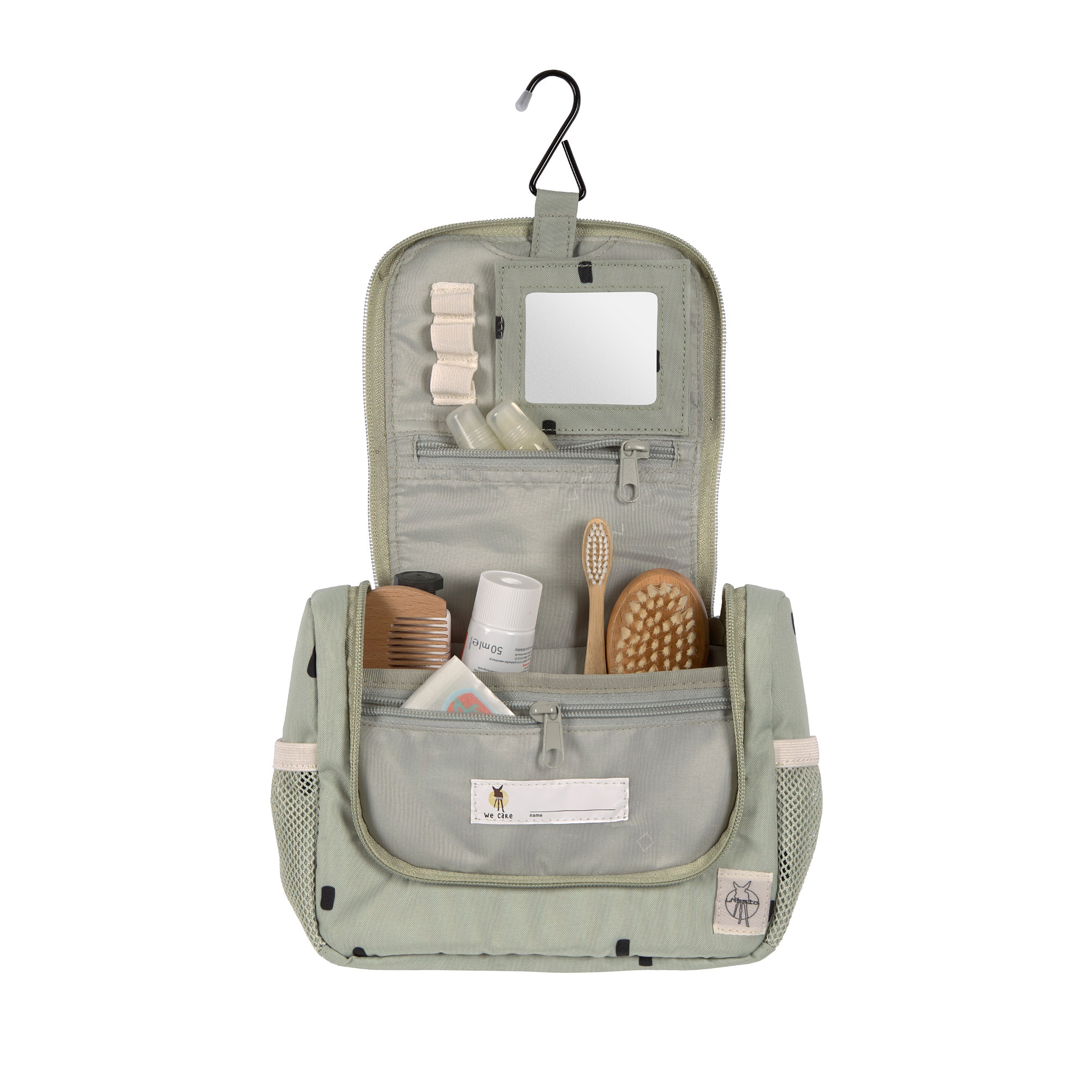 Lässig Mini Washbag Happy Prints light olive - 7