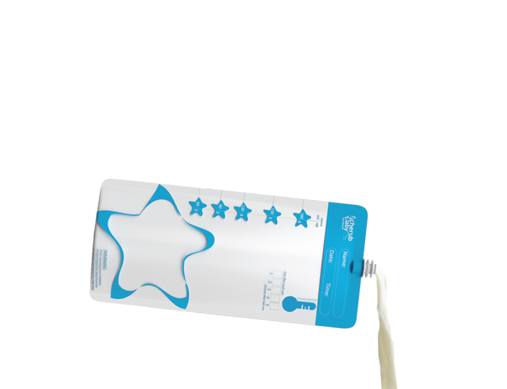 Cherub Baby Mjölkpåse Återanvändningsbar ThermoSensor (10 st) 180ml - 5