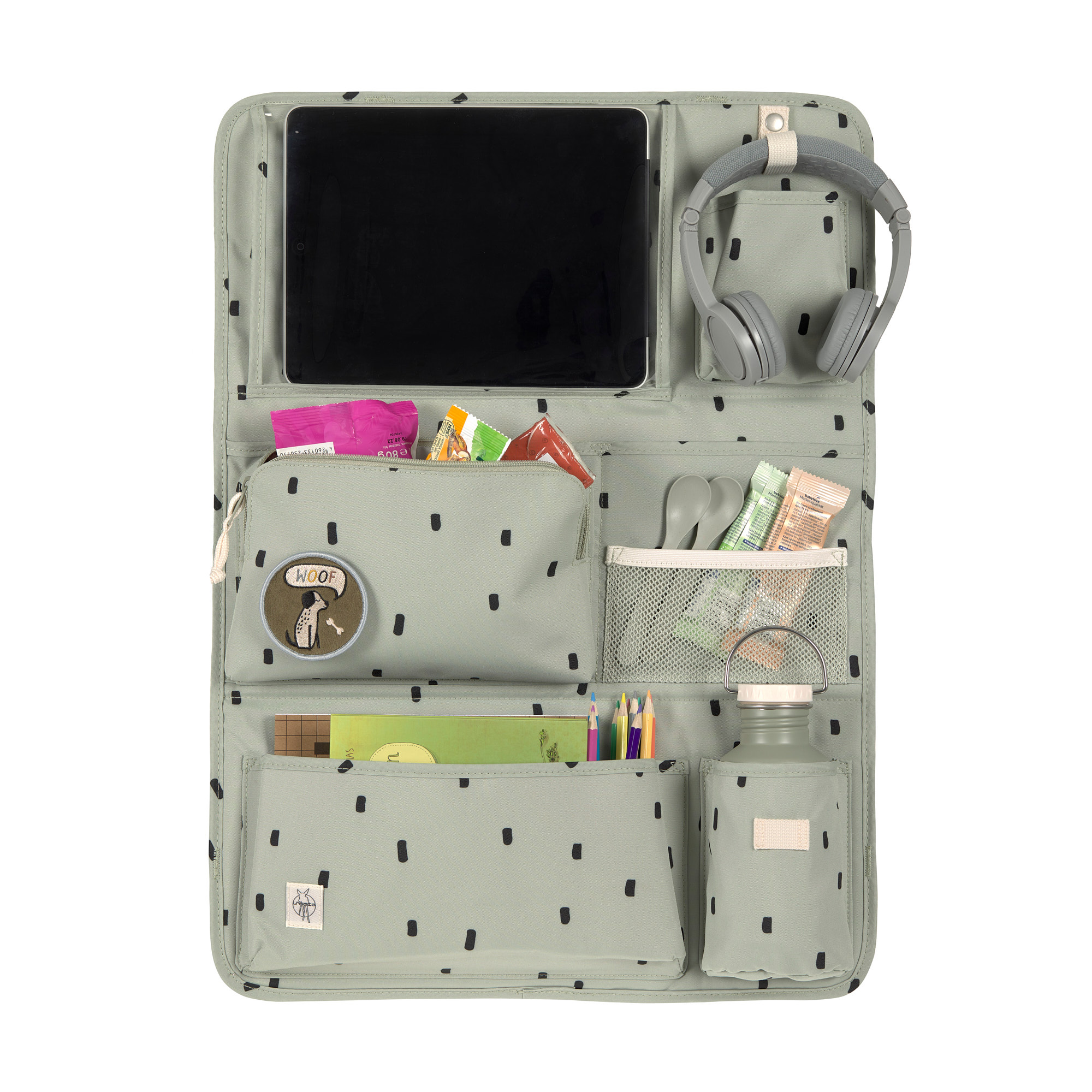 Lässig Car Wrap-to-Go Happy Prints light olive - 5