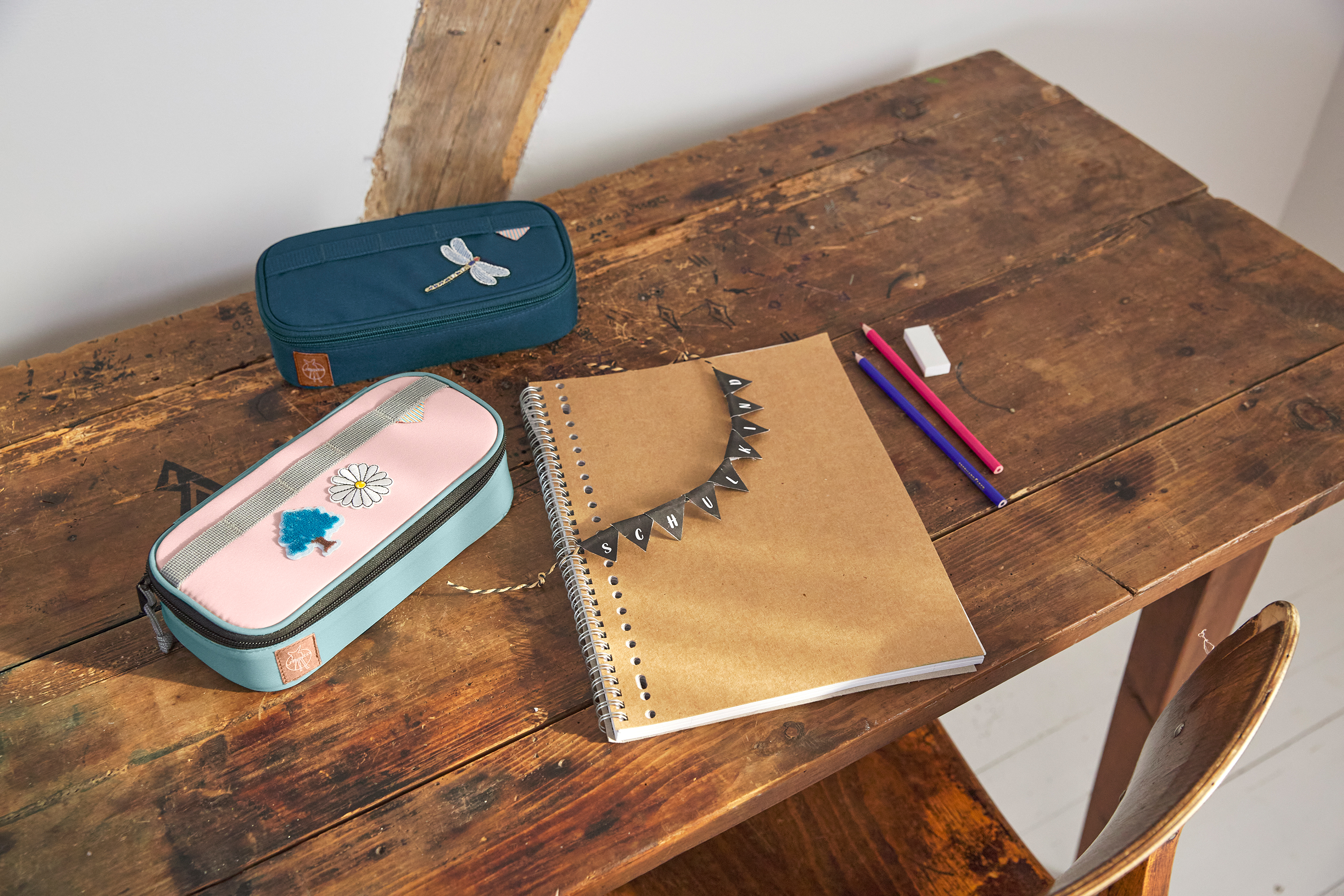Lässig School Spacy Pencil Case Unique rose/blue/black - 2