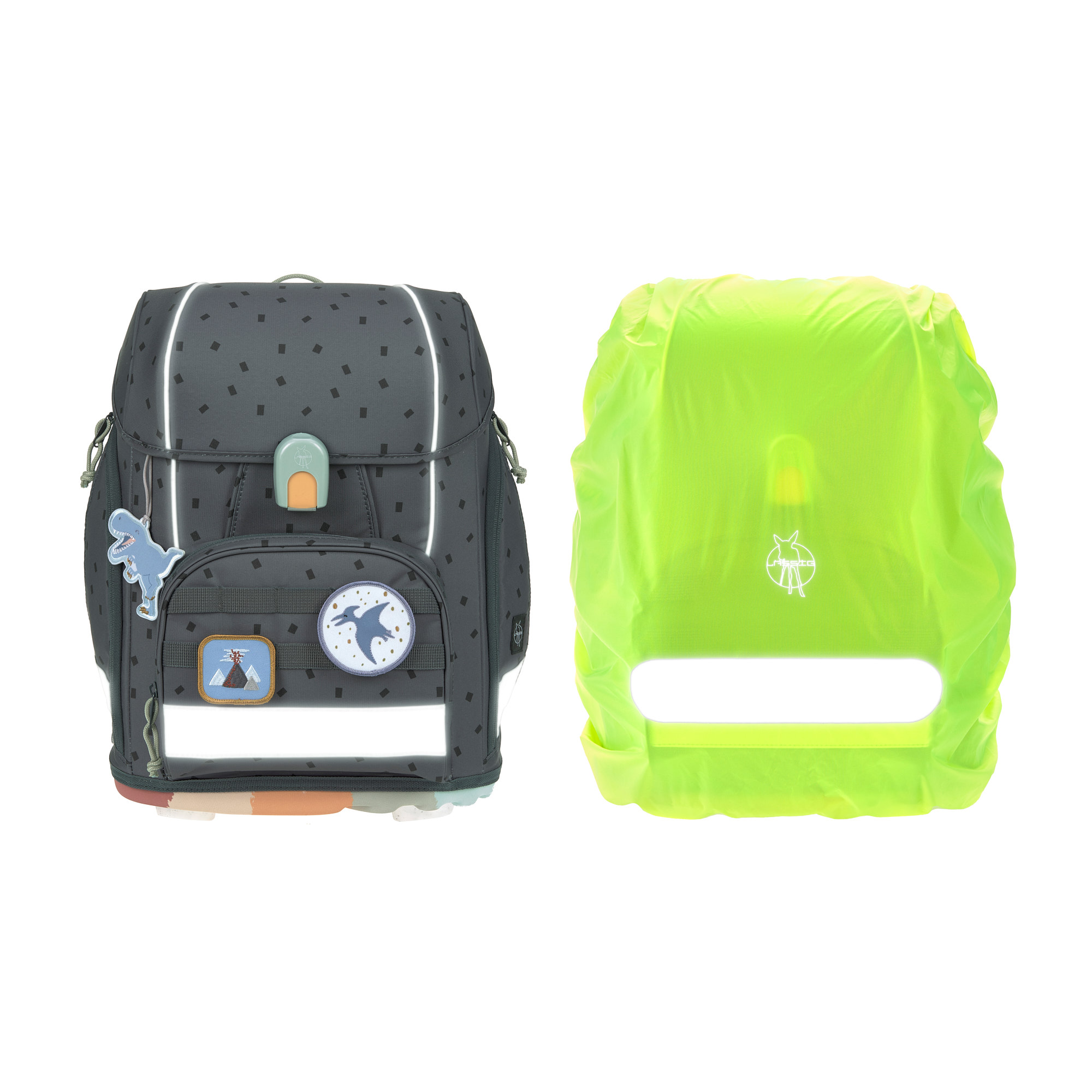 Lässig School Set Boxy Unique Speckles anthracite - 12