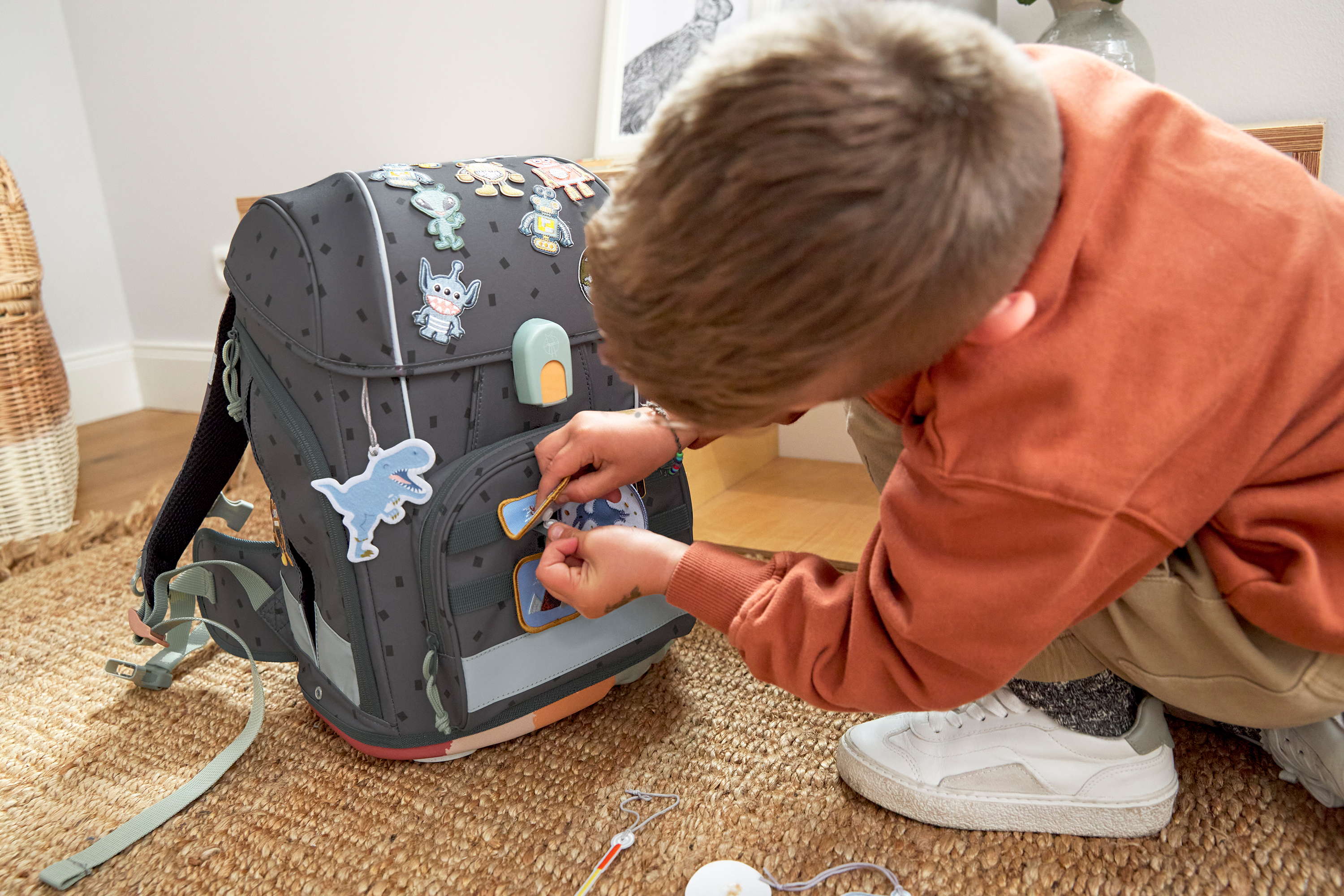 Lässig School Set Boxy Unique Speckles anthracite - 20