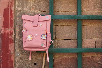 Lässig Medium Rolltop Backpack pink