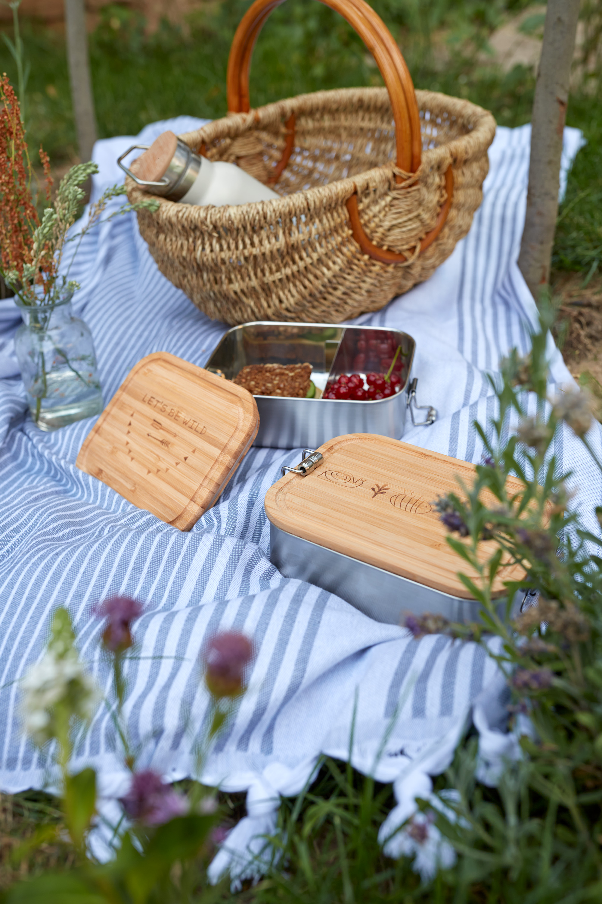 Lässig Lunchbox Stainless Steel Bamboo Garden Explorer - 10