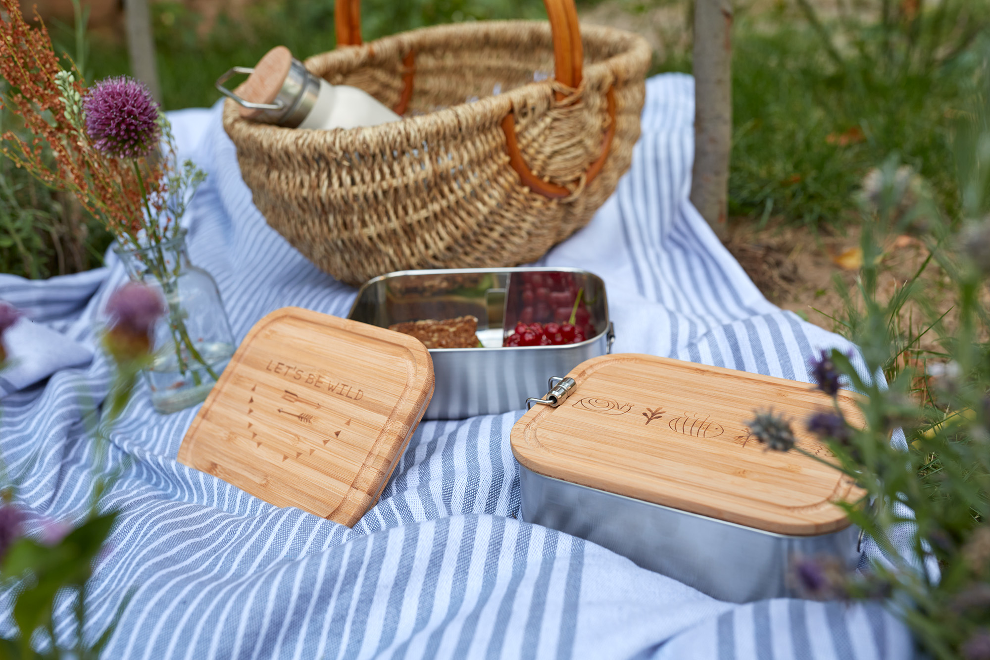 Lässig Lunchbox Stainless Steel Bamboo Garden Explorer - 11