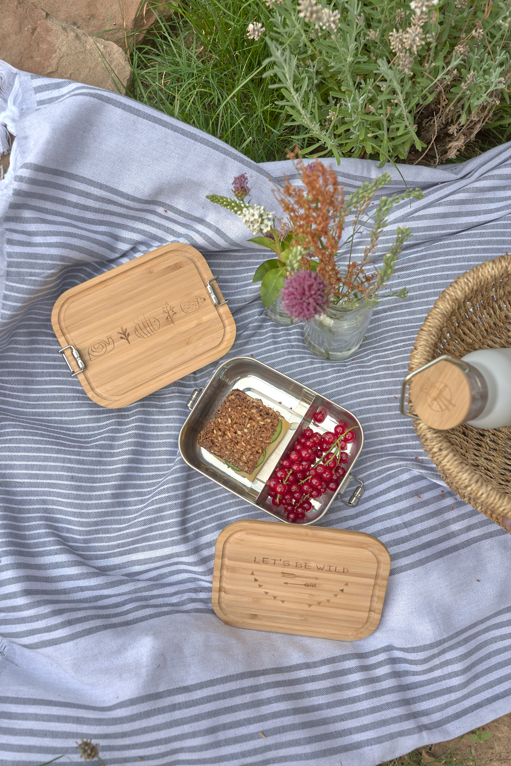 Lässig Lunchbox Stainless Steel Bamboo Garden Explorer - 16