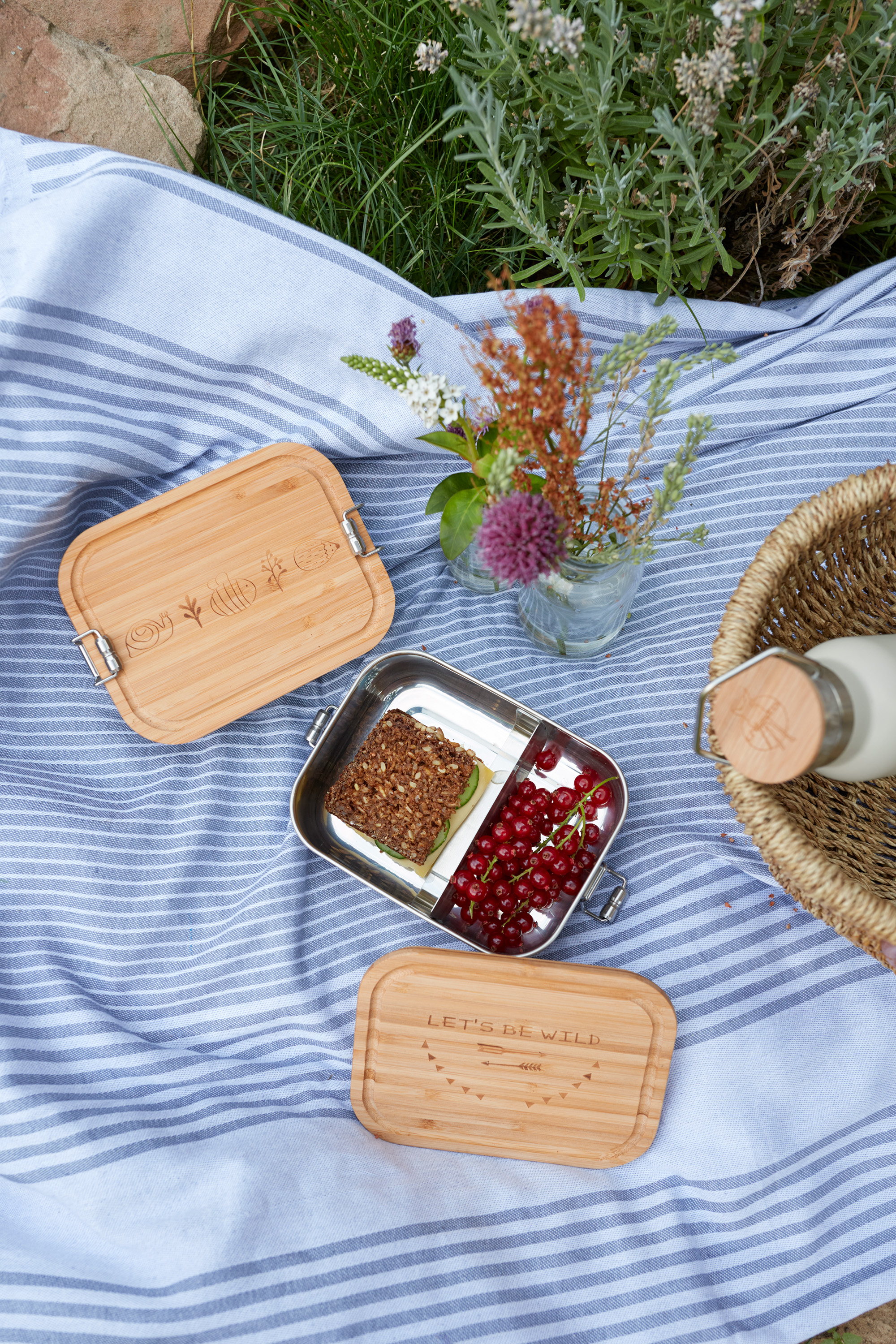 Lässig Lunchbox Stainless Steel Bamboo Garden Explorer - 8