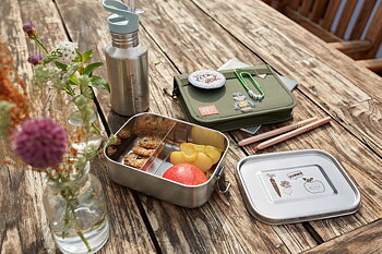 Lässig Lunchbox Stainless Steel Solid Yummy