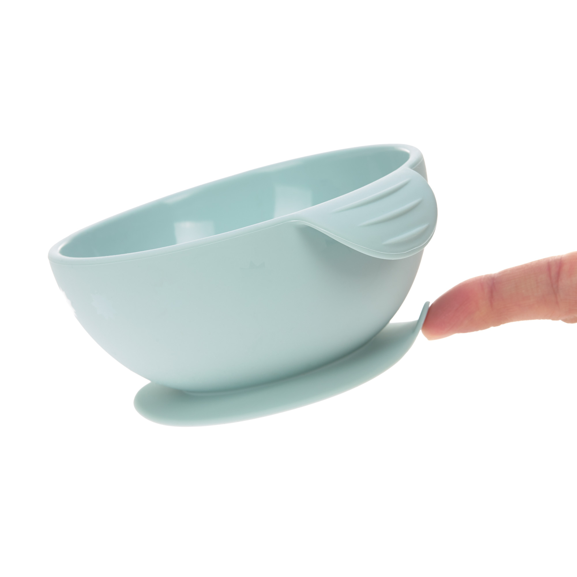 Lässig Bowl Silicone blue with suction pad - 4