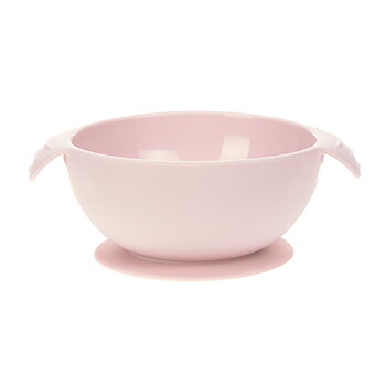Lässig Bowl Silicone pink with suction pad
