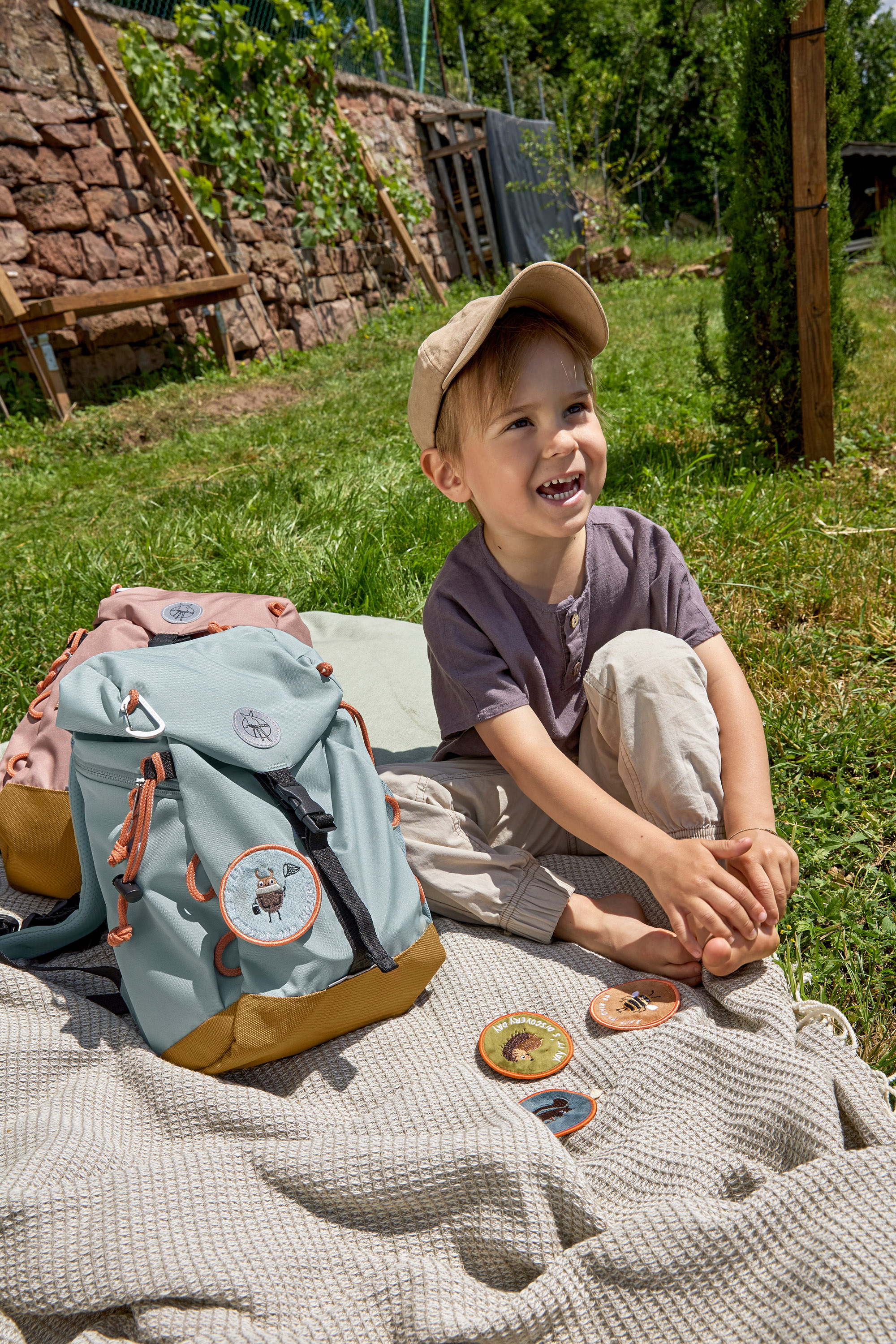 Lässig Mini Outdoor Backpack Nature Light Blue - 14