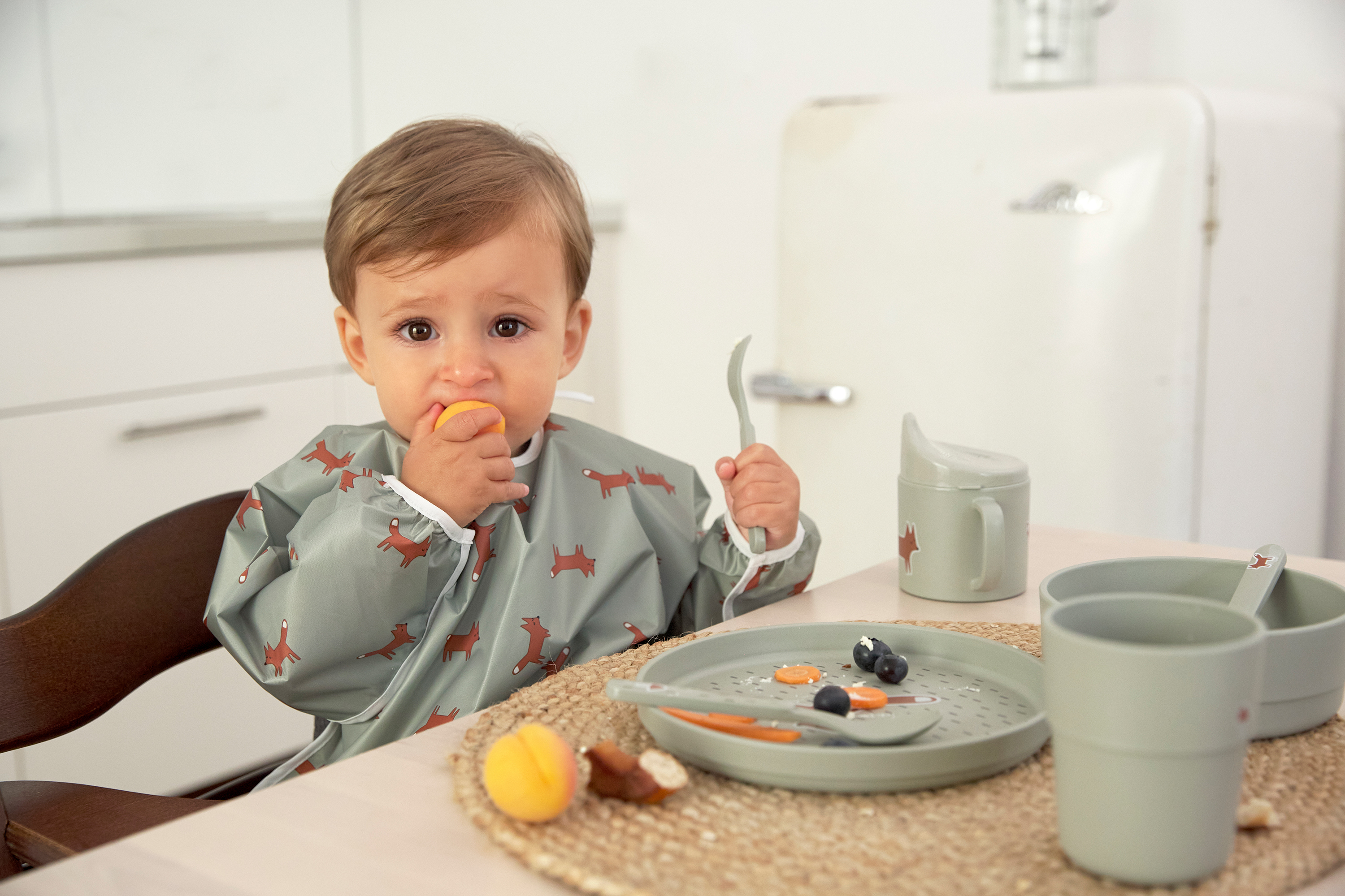 Lässig Dish Set PP/Cellulose Little Forest Fox (Plate, Bowl, Mug, Spoon) - 12
