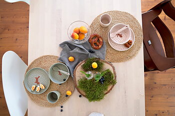 Lässig Dish Set PP/Cellulose Little Forest Fox (Plate, Bowl, Mug, Spoon)