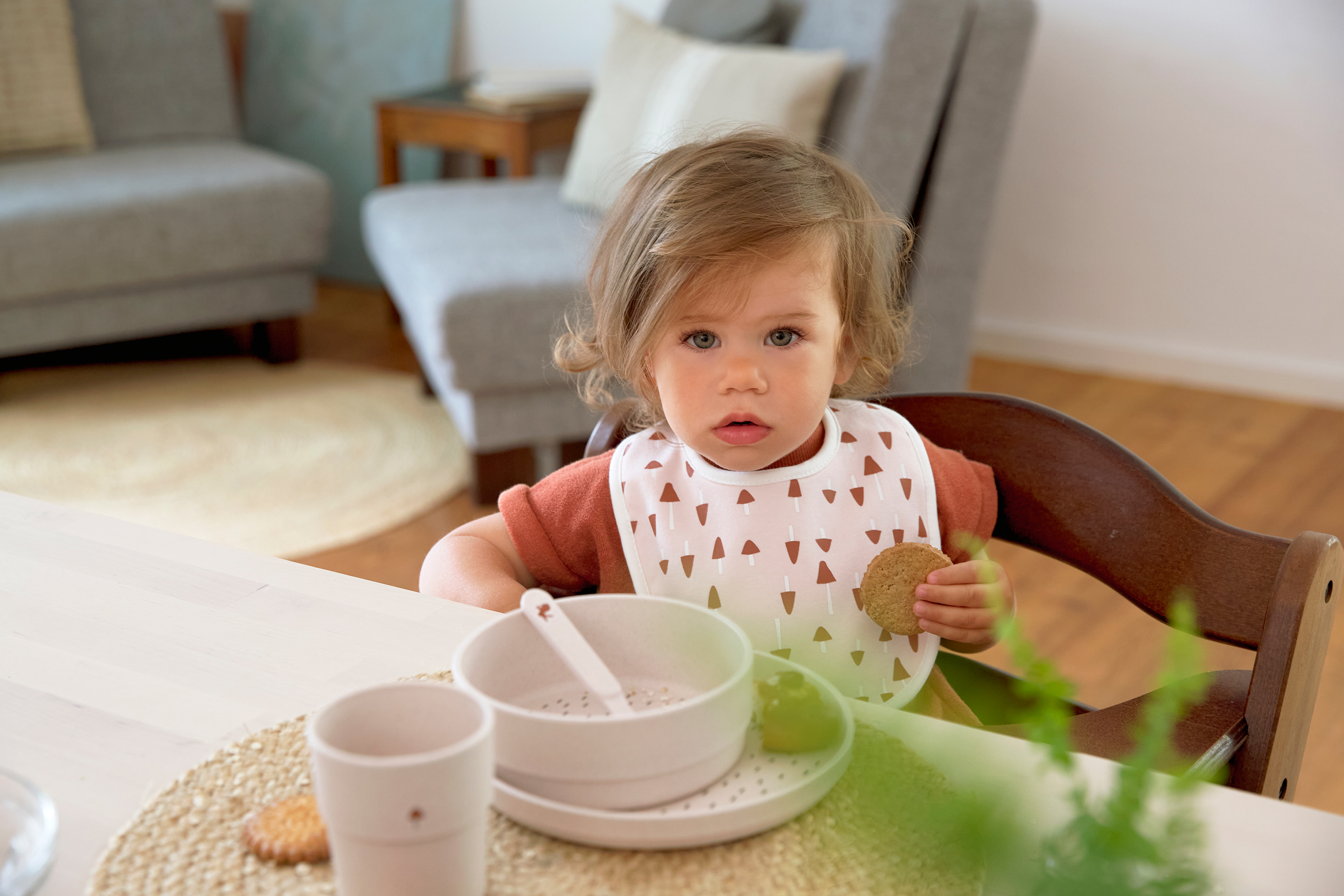 Lässig Dish Set PP/Cellulose Little Forest Rabbit (Plate, Bowl, Mug, Spoon) - 9