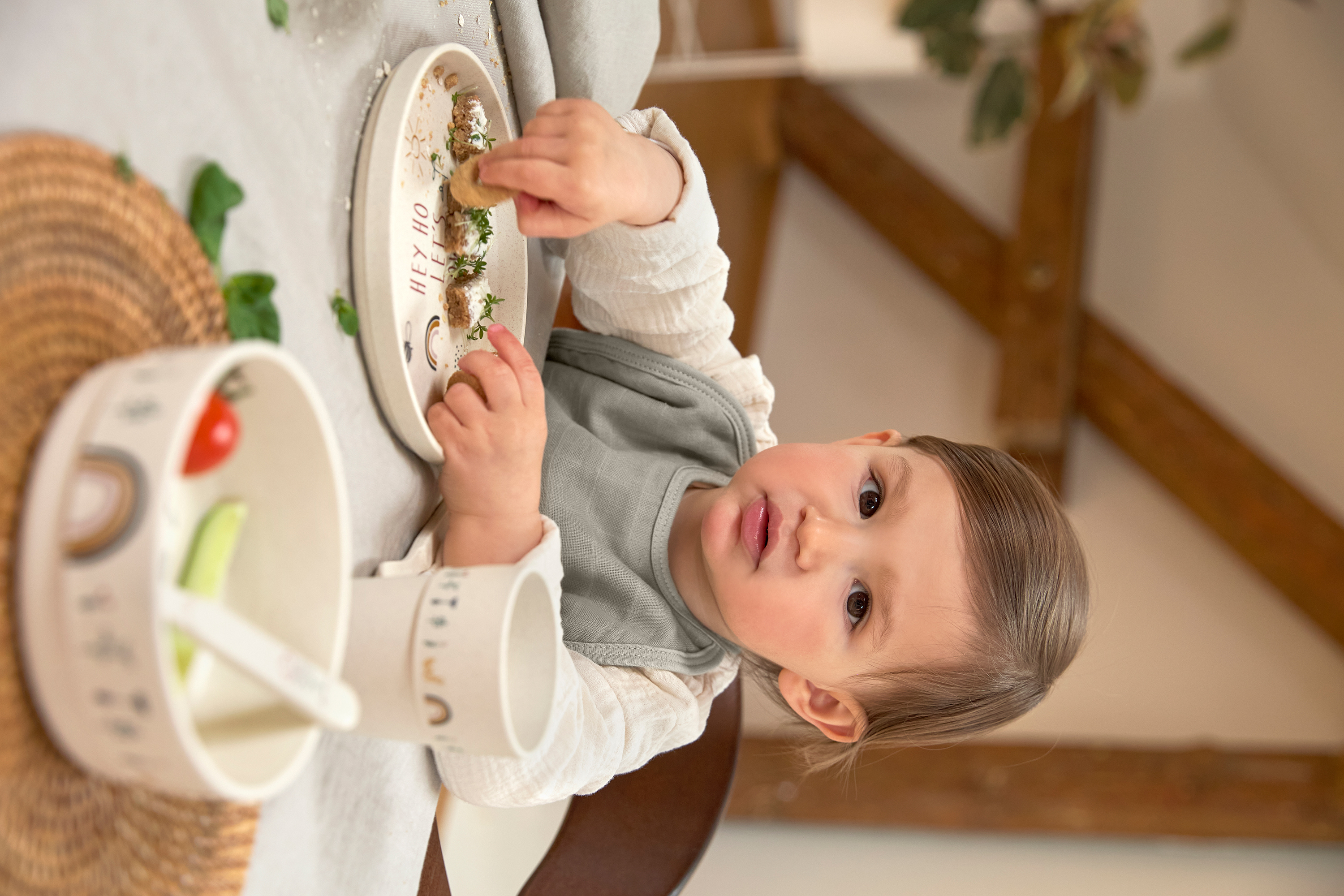 Lässig Dish Set PP/Cellulose Garden Explorer (Plate, Bowl, Mug, Spoon) - 4