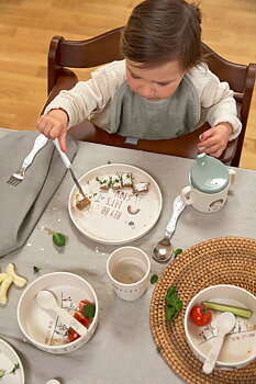 Lässig Dish Set PP/Cellulose Garden Explorer (Plate, Bowl, Mug, Spoon)