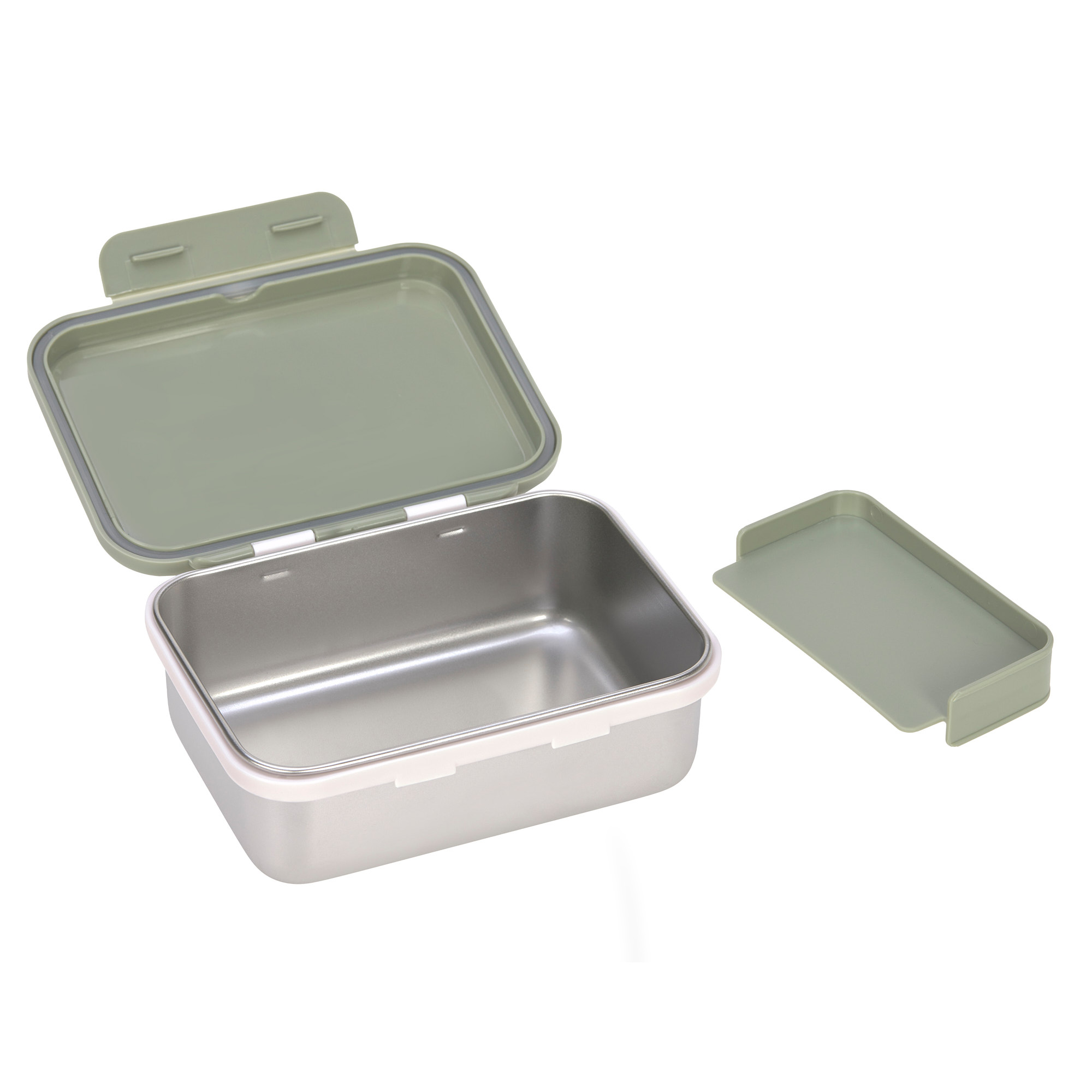 Lässig Lunchbox Stainless Steel Happy Prints Light Olive - 4