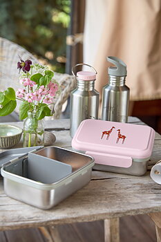 Lässig Lunchbox Stainless Steel Safari Giraffe