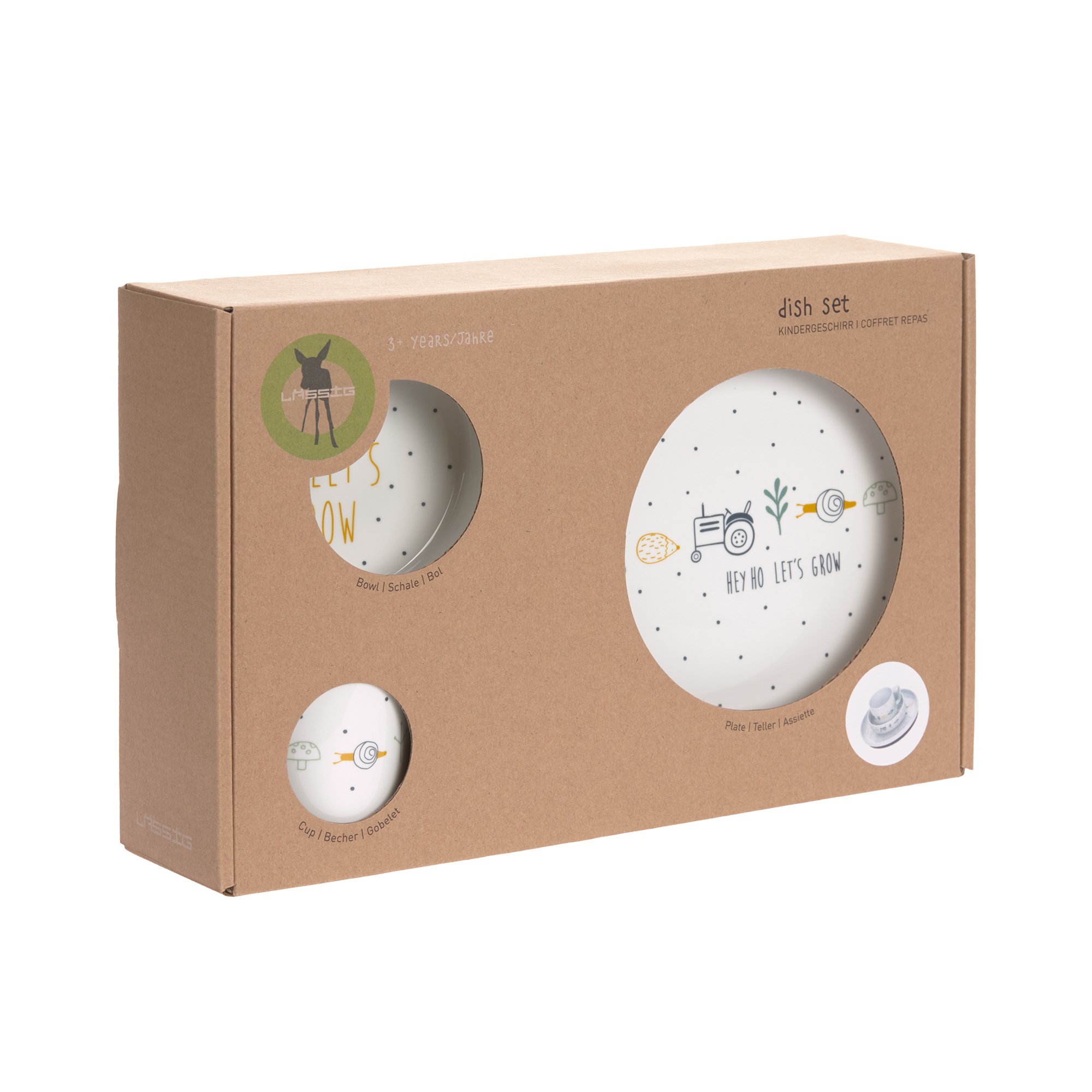 Lässig Barnservis Porcelain/Silicone Garden Explorer Tractor - 5