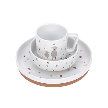 Lässig Barnservis Porcelain/Silicone Tiny Farmer