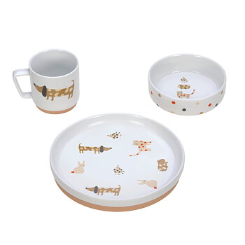 Lässig Barnservis Porcelain/Silicone Little Mateys