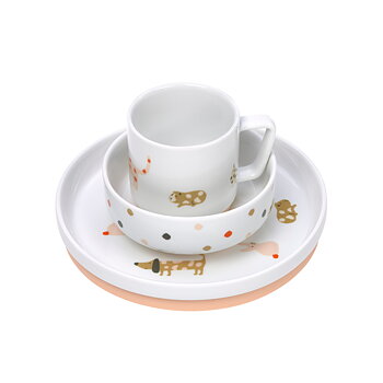 Lässig Barnservis Porcelain/Silicone Little Mateys
