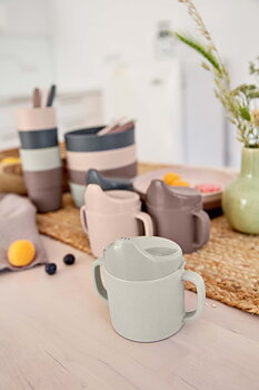 Lässig Sippy Cup PP/Cellulose Uni warm grey