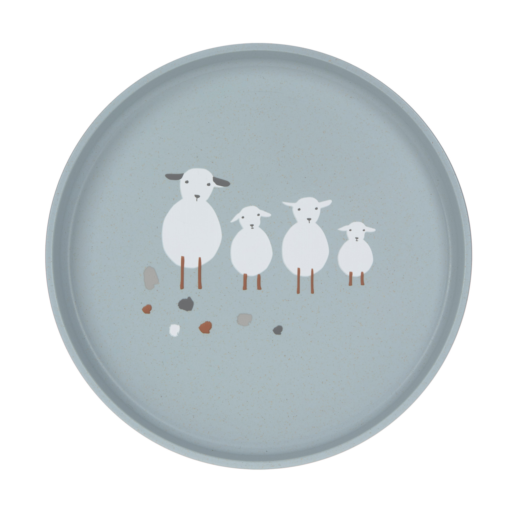Lässig Tallrik PP/Cellulose Tiny Farmer Sheep/Goose Blue - 3