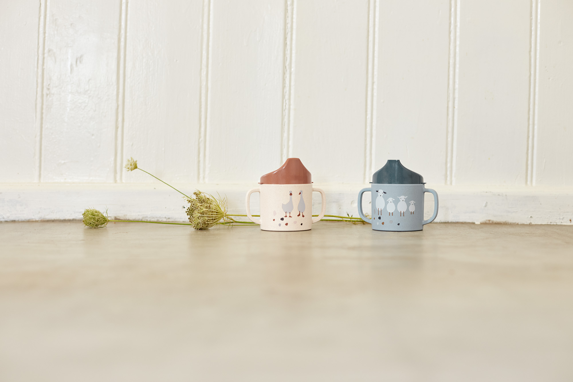 Lässig Sippy Cup PP/Cellulose Tiny Farmer Sheep/Goose Nature - 7