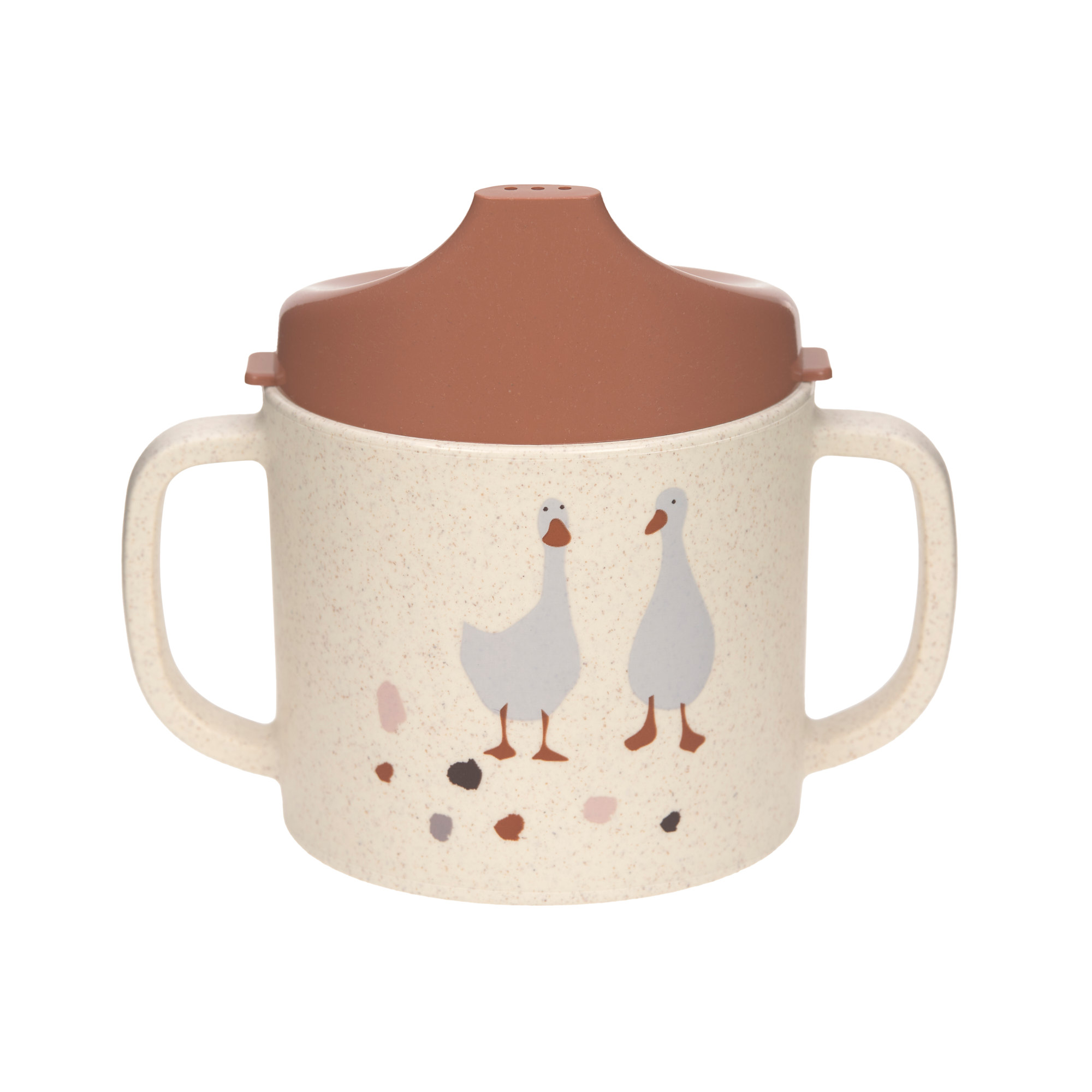 Lässig Sippy Cup PP/Cellulose Tiny Farmer Sheep/Goose Nature