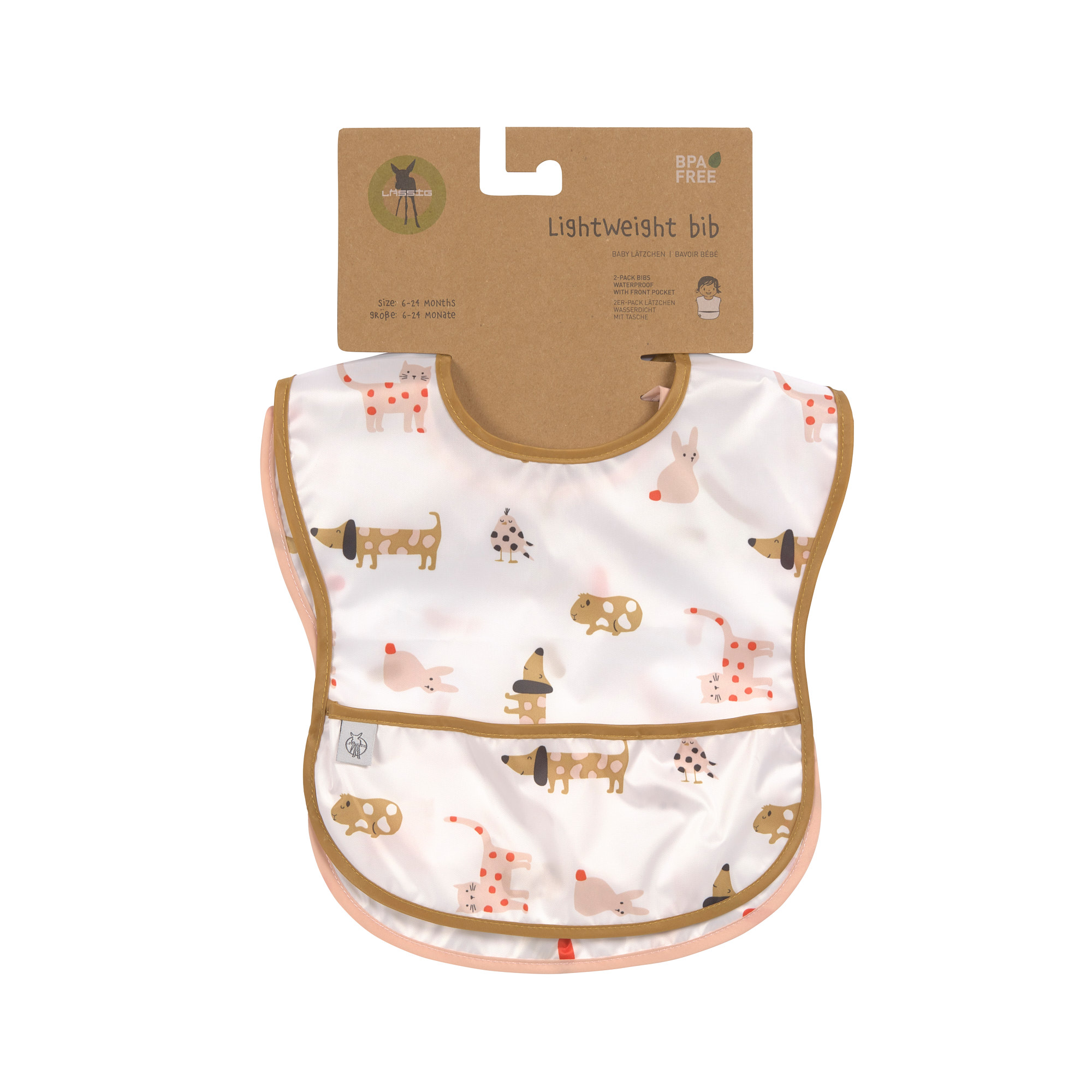 Lässig Haklapp Lightweight 2 pcs Little Mateys - Spicy Orange - 3